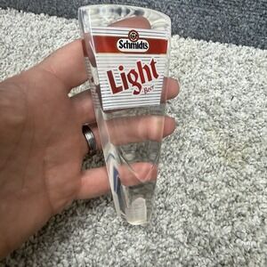 Vintage Schmidts light beer tap handle man cave‎ bar acrylic